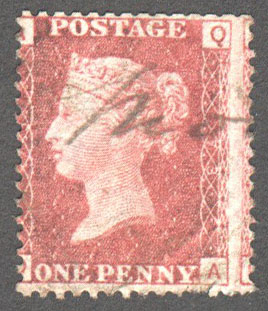 Great Britain Scott 33 Used Plate 73 - QA - Click Image to Close